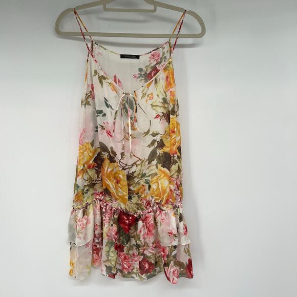 Roberto Cavalli Other - Roberto Cavalli Silk Floral Slip Dress Nightgown Women's Size 42 US 6  Charm